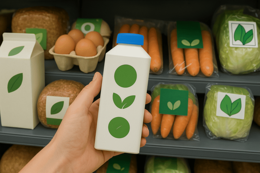 Bio-Siegel im Vergleich im Supermarkt