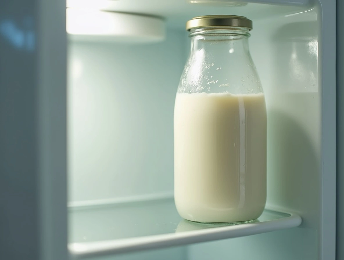 Milch im Kühler