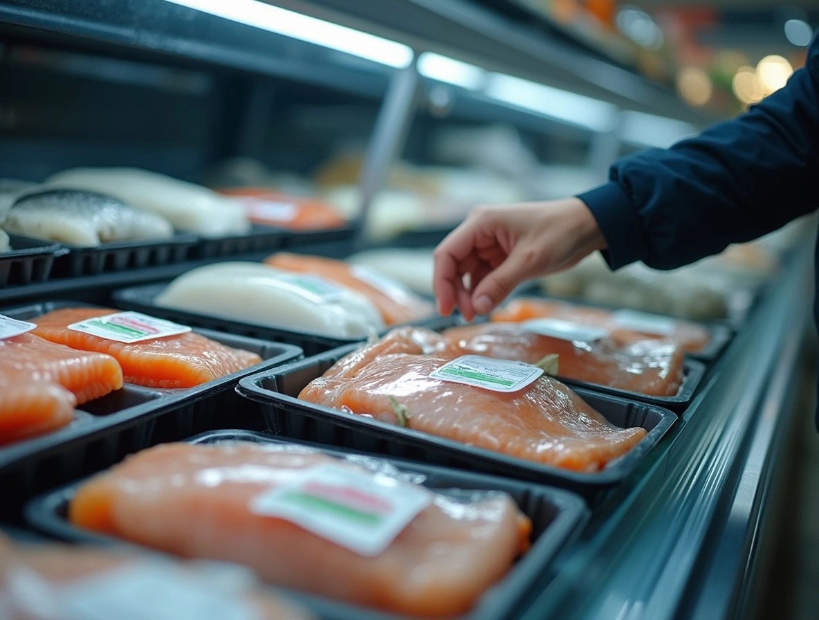 Eine Szene im Supermarkt