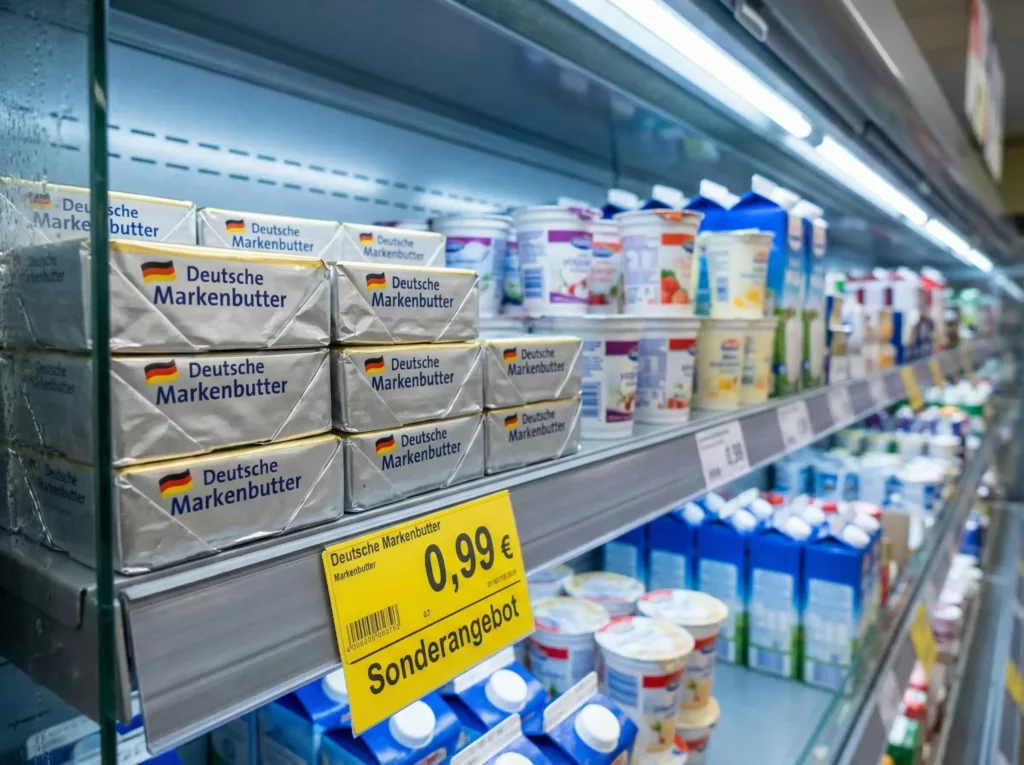 Aktuelles Bild: Butter im Supermarkt
