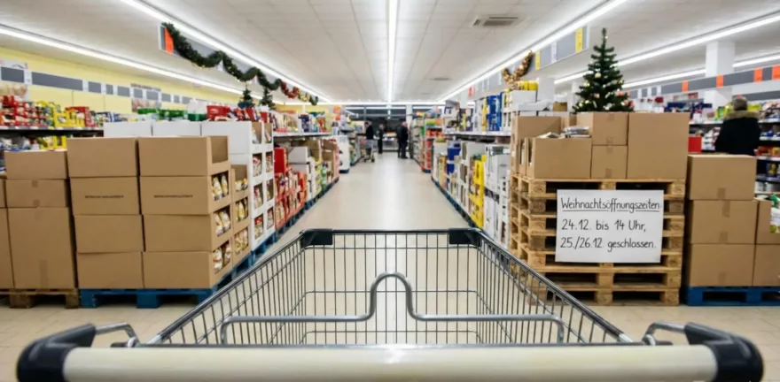 Ein Gang im Supermarkt