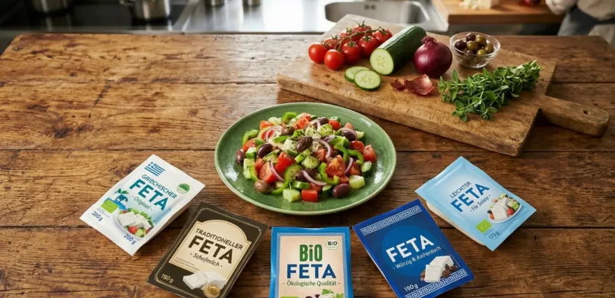 Verschiedene Feta-Arten